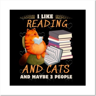 Reading cats Posters and Art